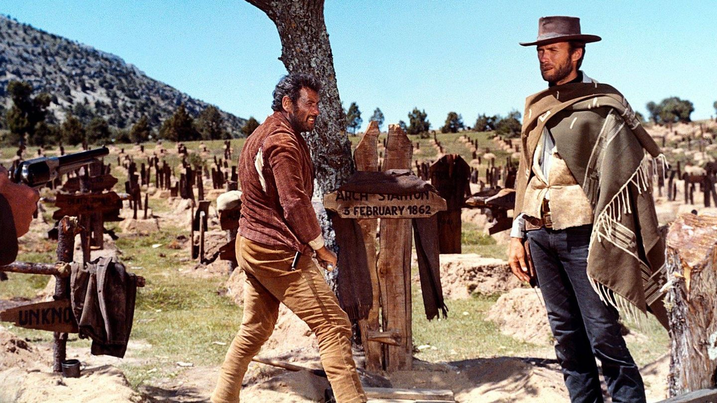 Eli Walach y Clint Eastwood buscan el oro confederado en el cementerio de Sad Hill, en Burgos