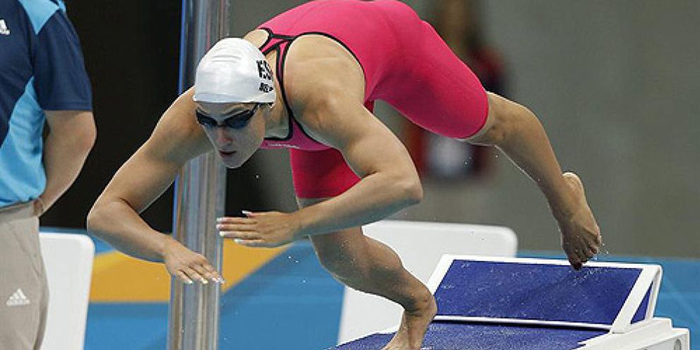 Foto: Mireia Belmonte, medallista olímpica por casualidad