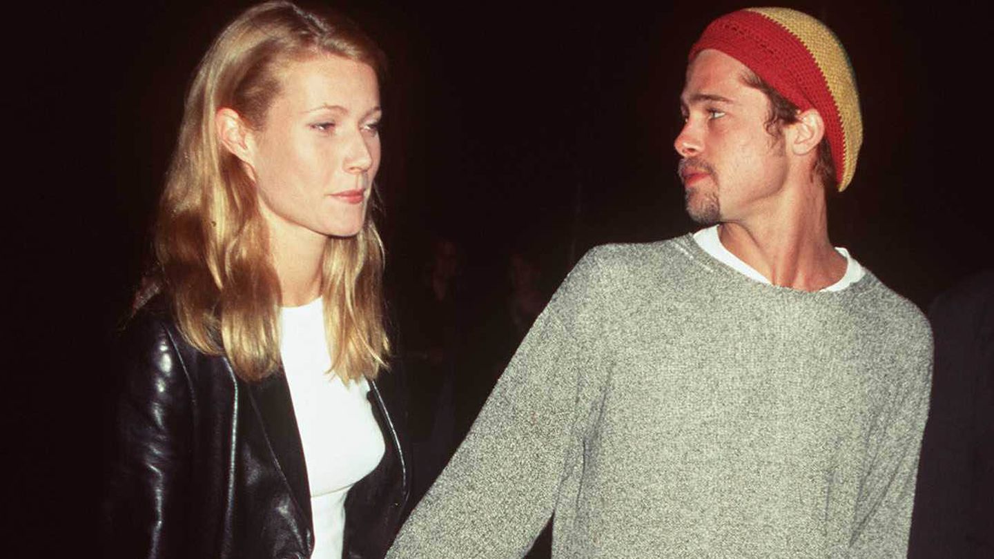 Gwyneth Paltrow y Brad Pitt. (Getty)