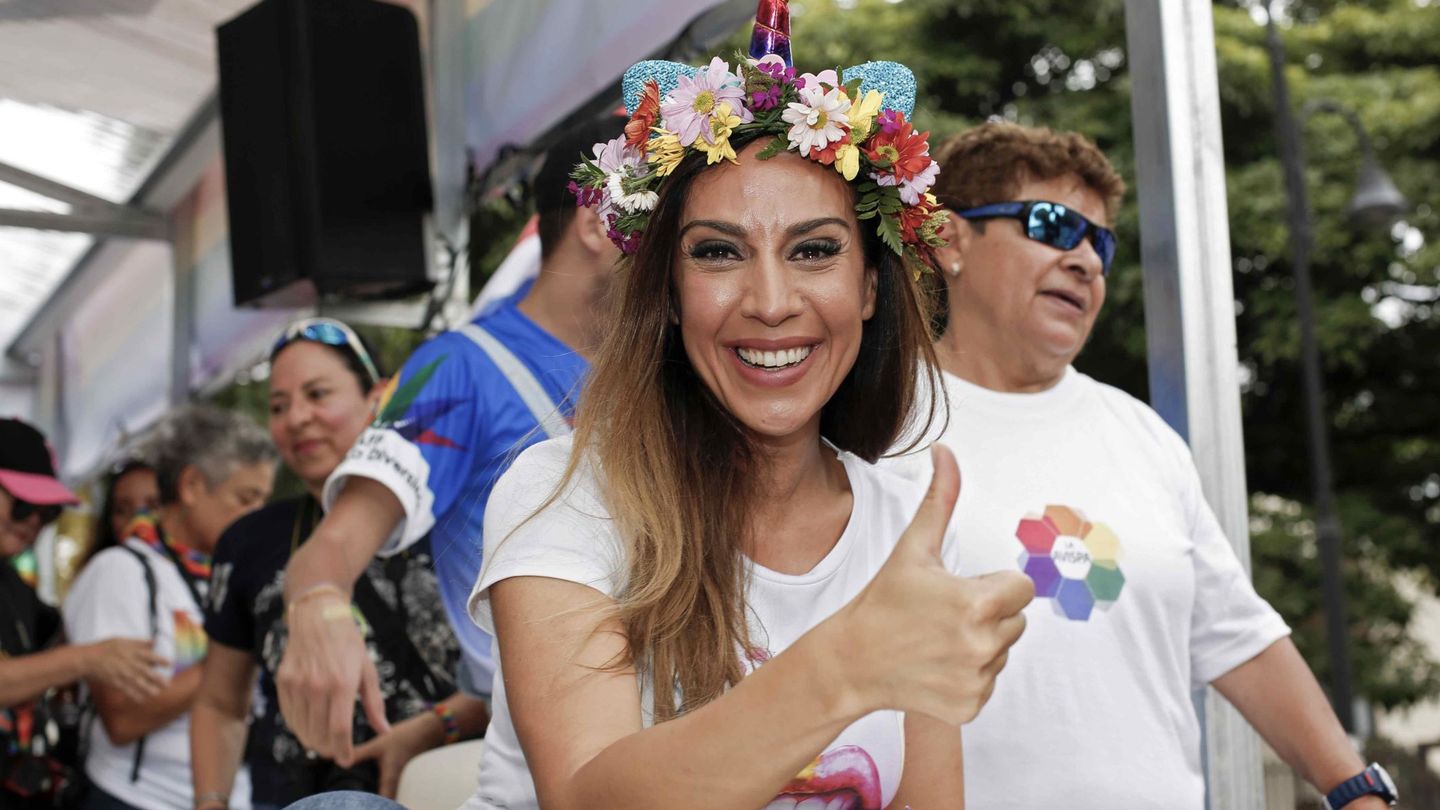 Mónica Naranjo, el en Gay Pride de Costa Rica el año pasado. (EFE)