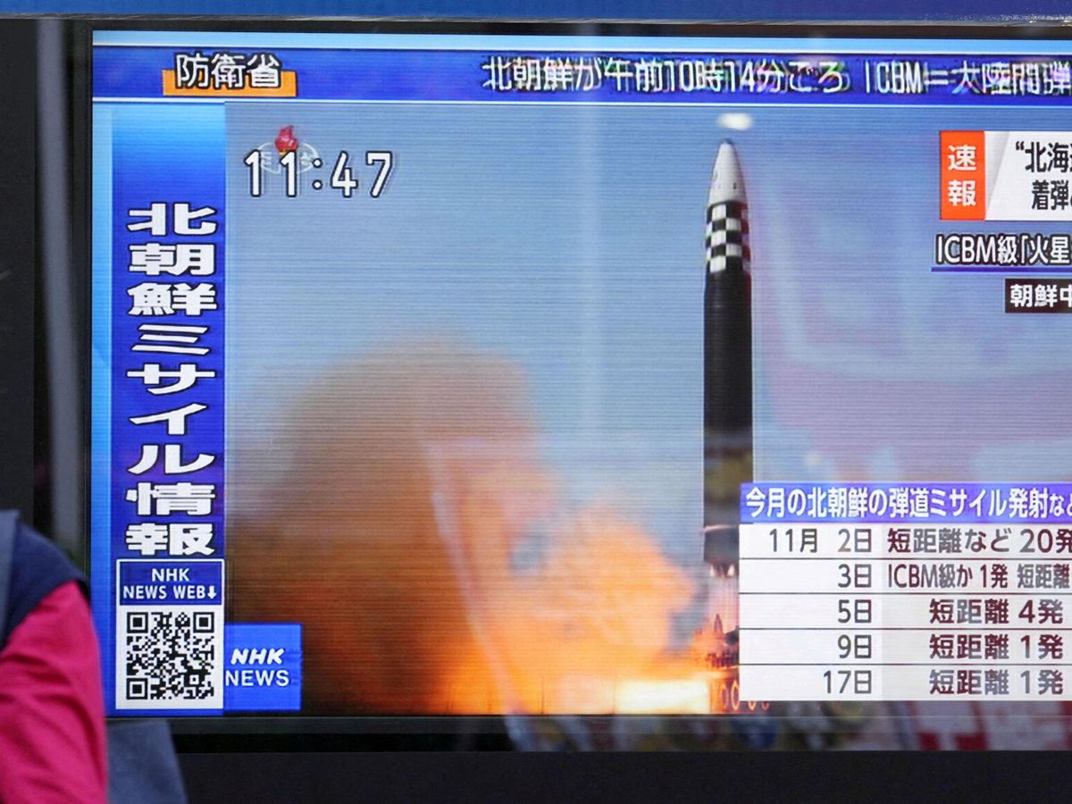 Foto: Uno de los misiles lanzados por Corea del Norte. (Reuters)