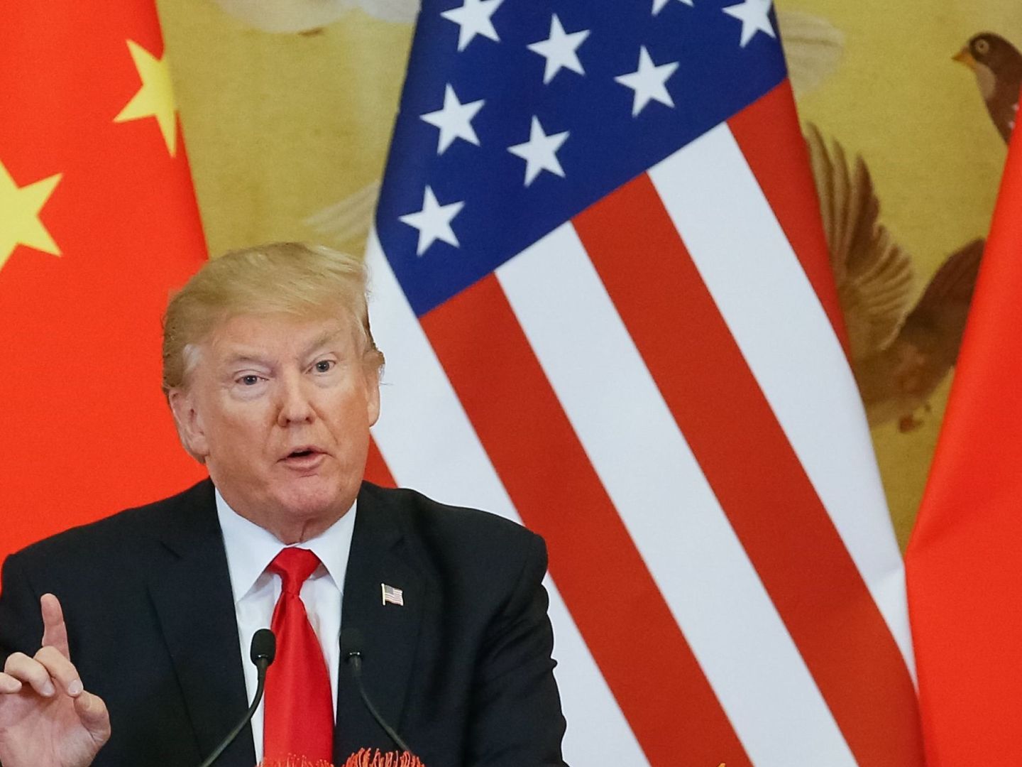 Donald Trump en una rueda de prensa en China el pasado noviembre. (EFE)