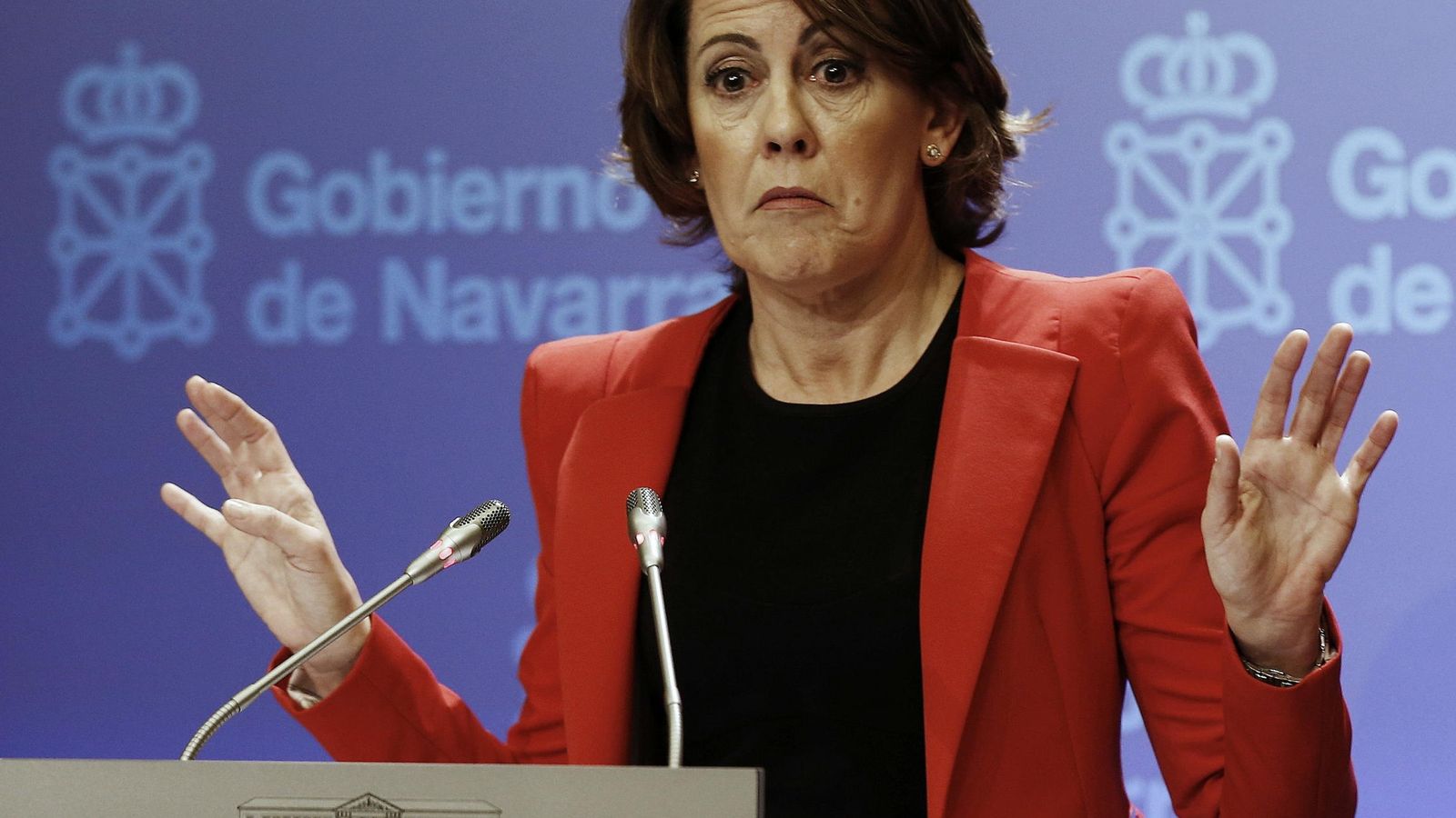 Foto: Yolanda Barcina, presidenta en funciones del Gobierno de Navarra y de Unión del Pueblo Navarro (UPN). (EFE)