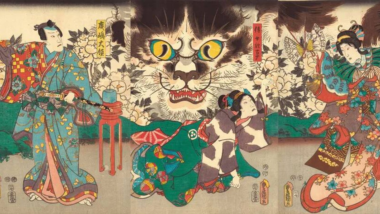 Gato-brujo de Utagawa Kuniyoshi, 1835. (Wikimedia)