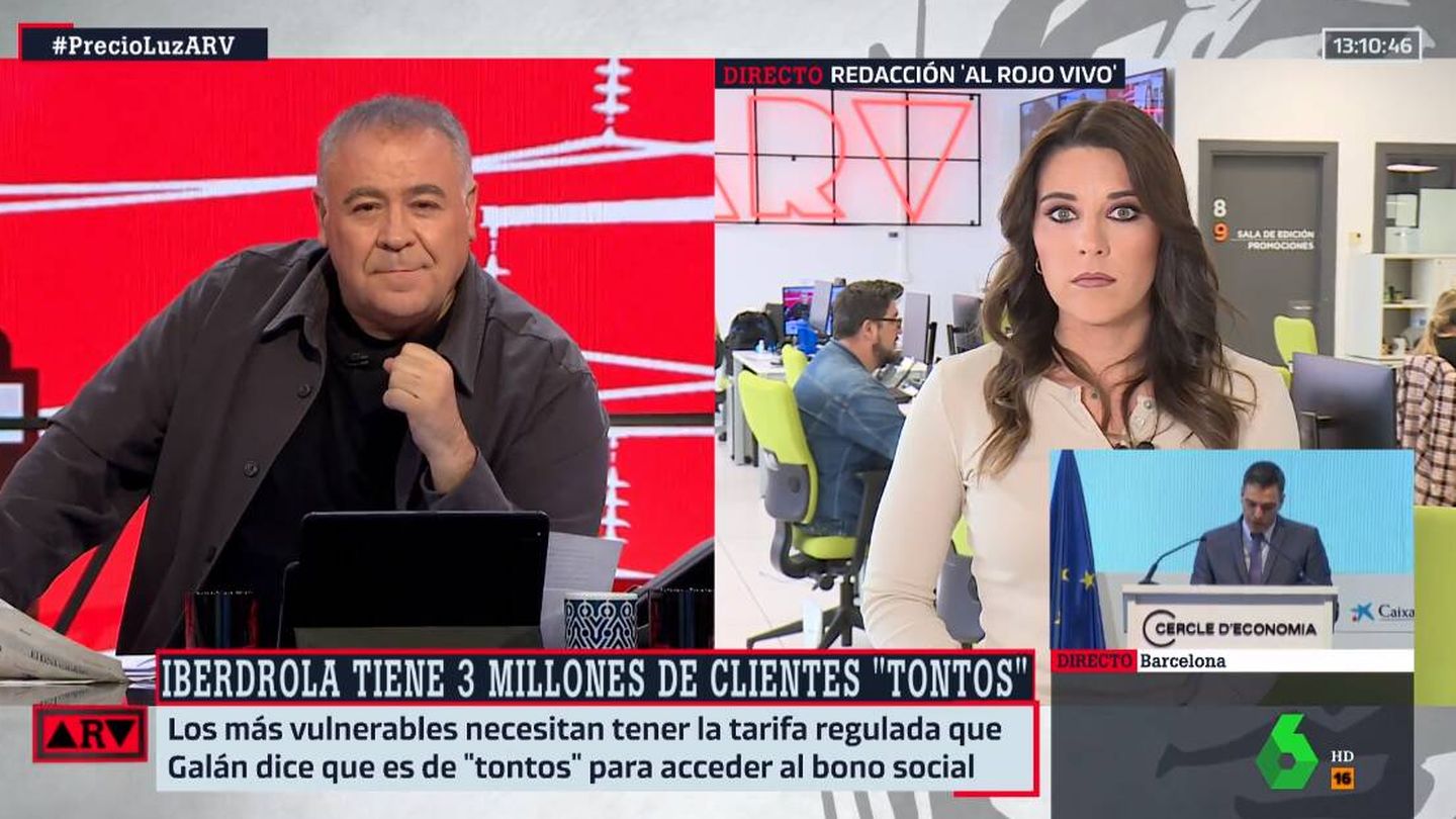 Antonio Ferreras y Gema Llamazares en La Sexta. (Atresmedia)