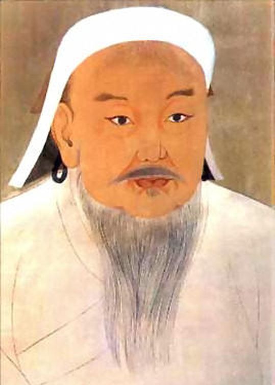 Retrato de Gengis Khan.