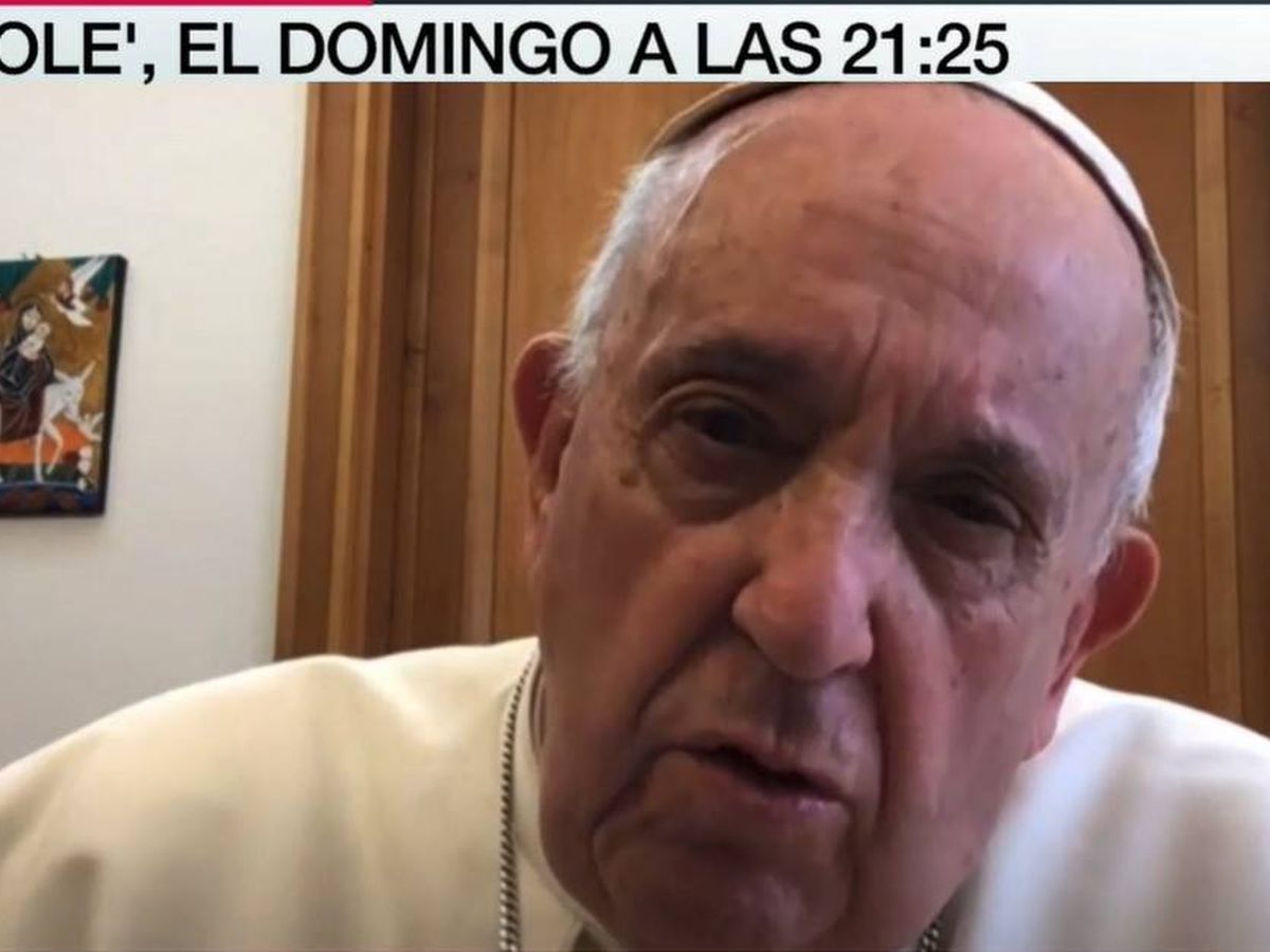 Foto: El Papa Francisco, en 'Lo de Évole'. (Atresmedia)