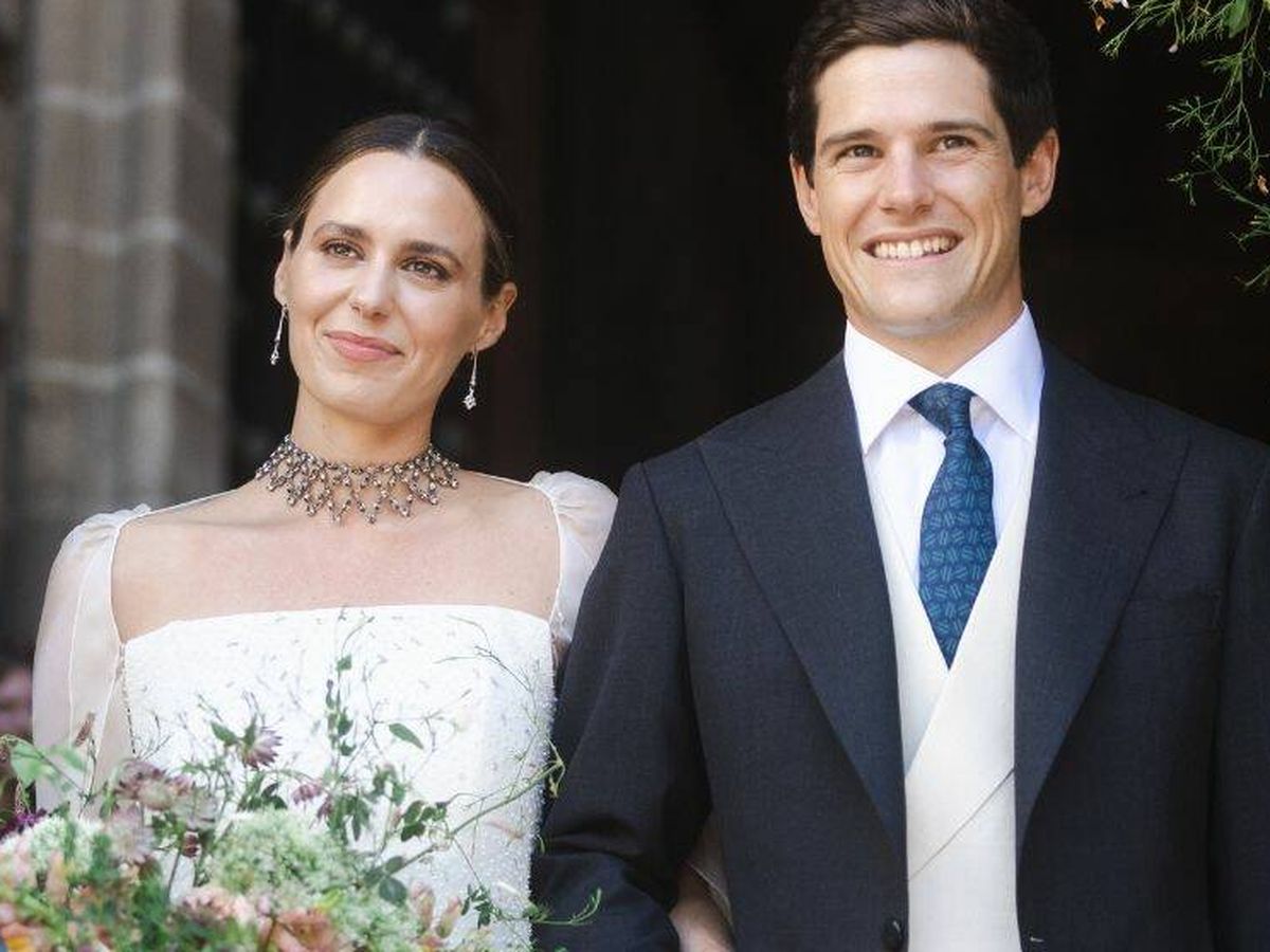 Foto: Claudia Osborne y José Entrecanales, ya convertidos en marido y mujer. (Getty)