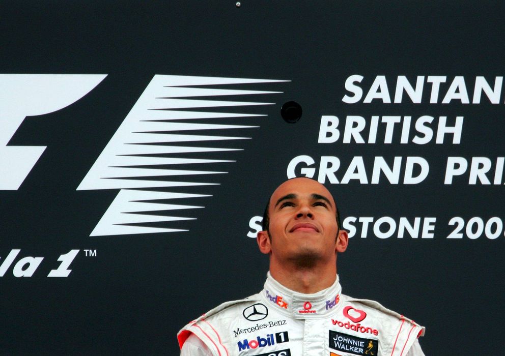 Foto: Lewis Hamilton en el podio de hace seis temporada.