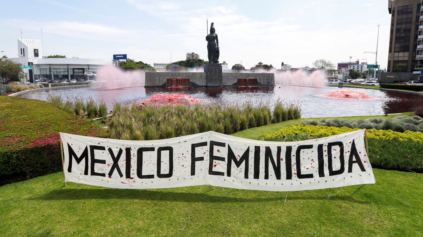 Protesta contra los feminicidios y la violencia de género en Guadalajara, México. (Reuters)