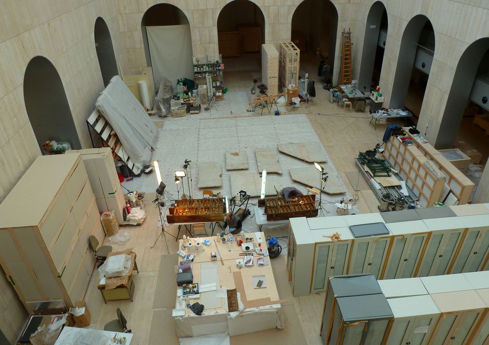 Foto: Obras en el interior del Museo Arqueológico