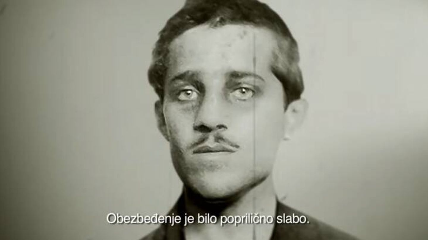 Gavrilo Princip en el documental de Netflix.