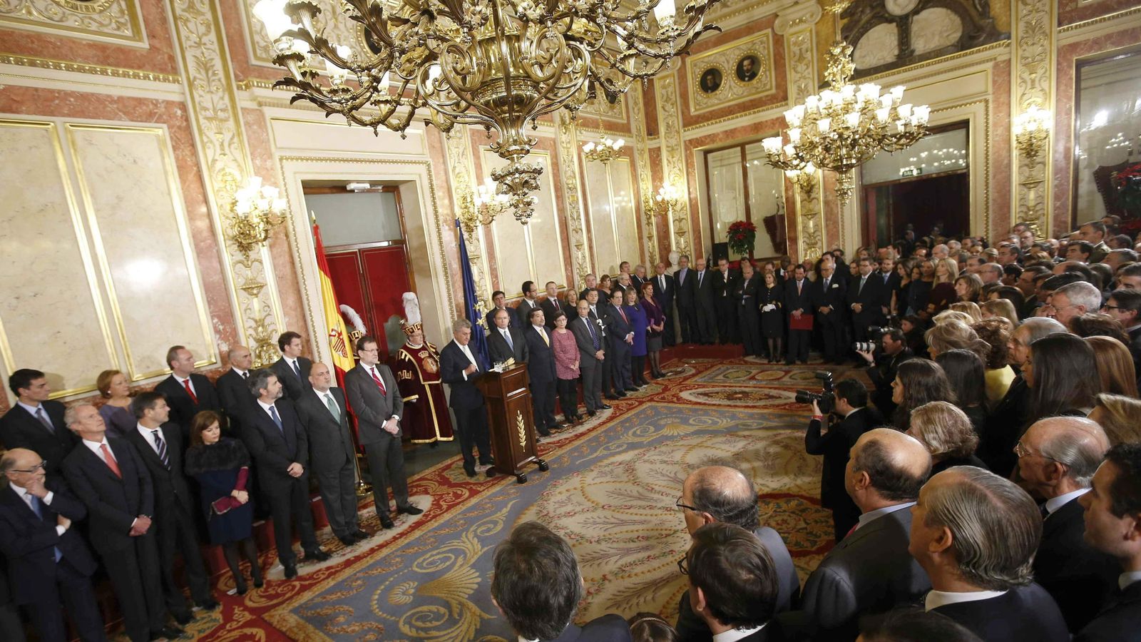 Foto: Último aniversario de la Constitución española. (EFE)