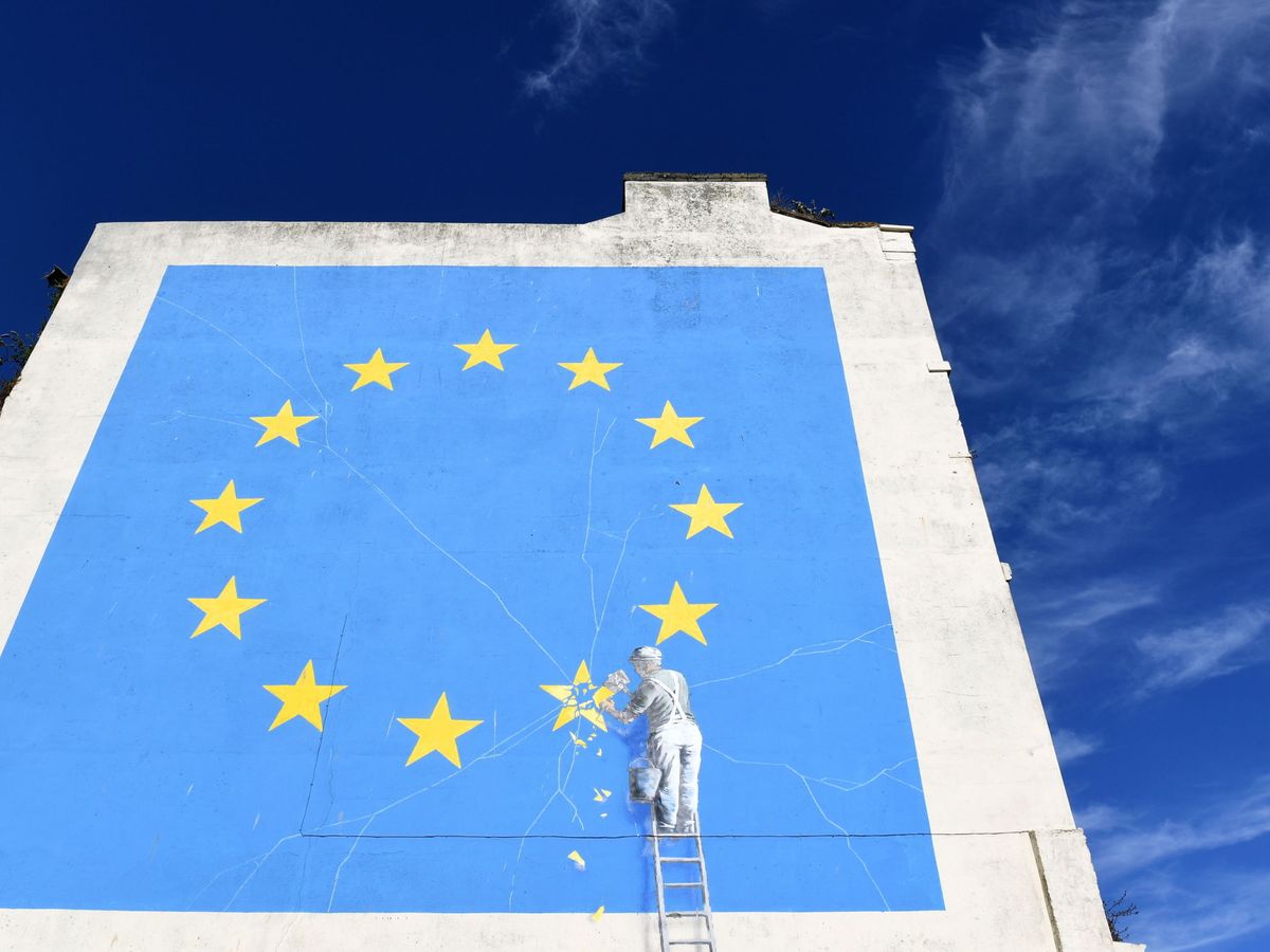 Foto: Un mural del Brexit. (Reuters)