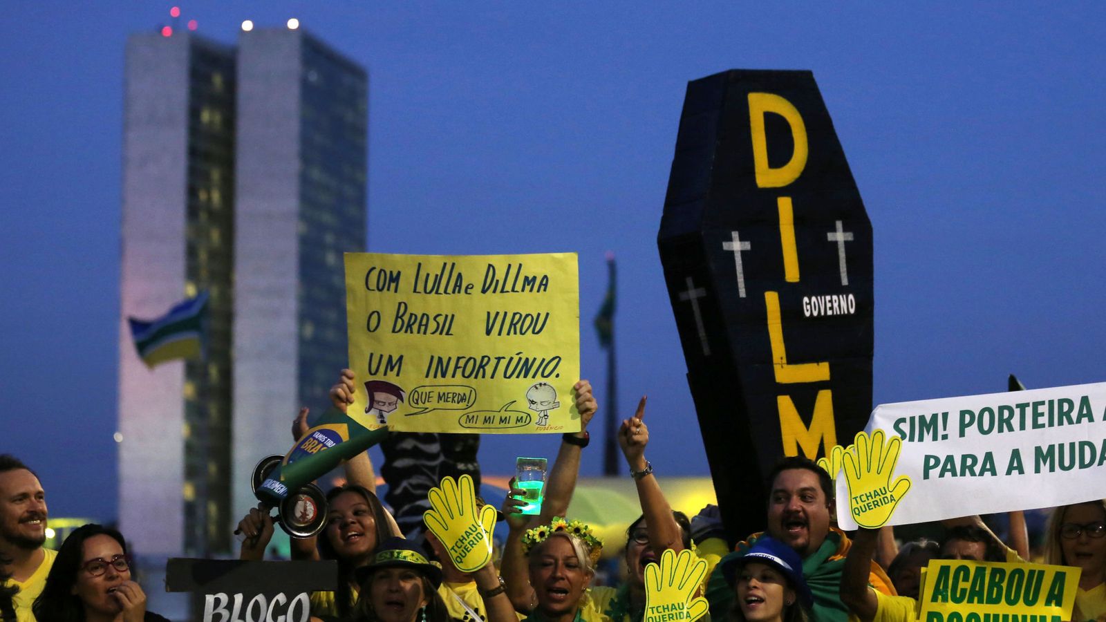 Foto: Protesta contra la presidenta de Brasil, Dilma Rousseff. (Reuters)