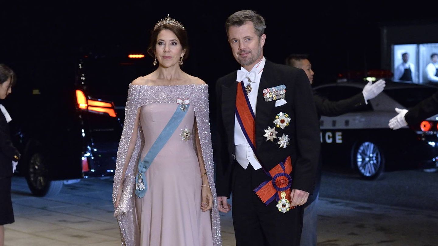 Federico y Mary de Dinamarca, en la coronación de Naruhito de Japón. (EFE)