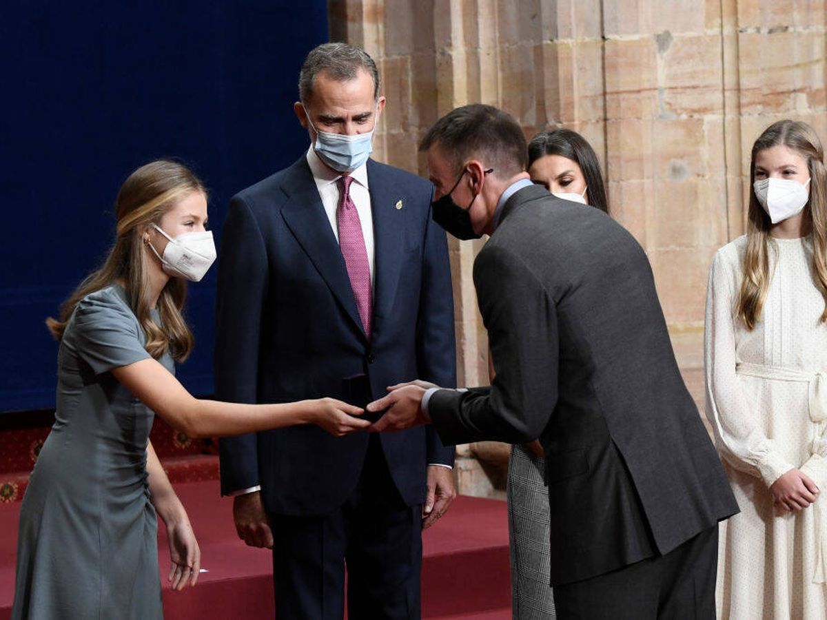 Foto: La familia real, en los Premios Princesa de Asturias 2021. (Getty/Carlos Álvarez)