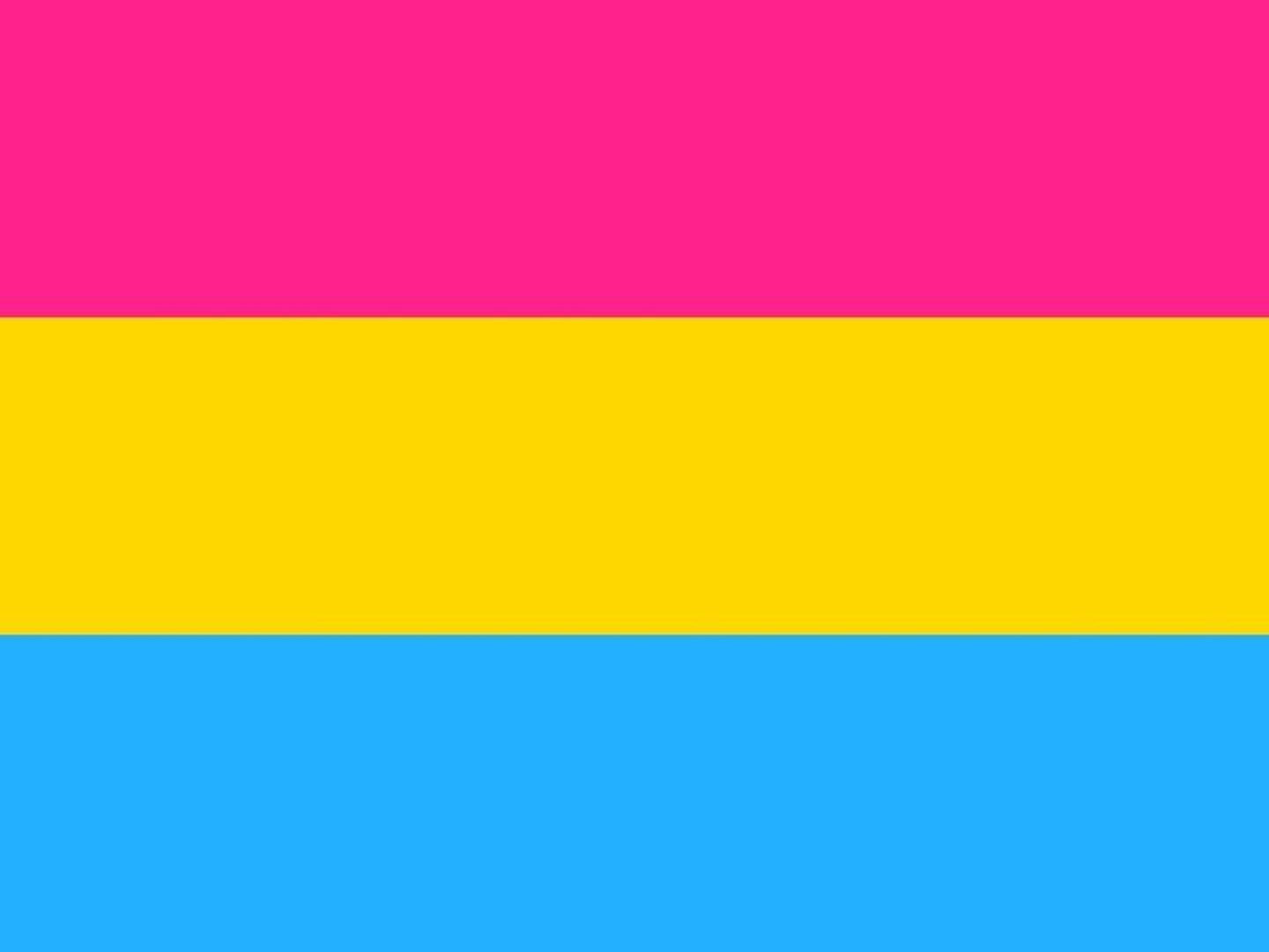 Bandera del colectivo pansexual. (Wikipedia)