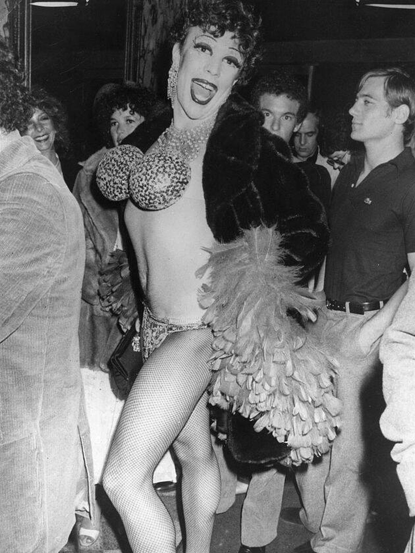 Una Drag Queen, en Studio 54. (Getty)