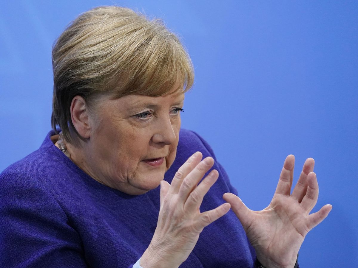 Foto: Angela Merkel, durante una rueda de prensa reciente. (EFE)
