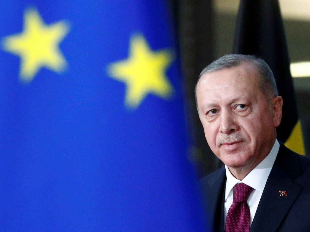 Foto: El presidente de Turquía, Recep Tayyip Erdogan, en Bruselas. (Reuters)
