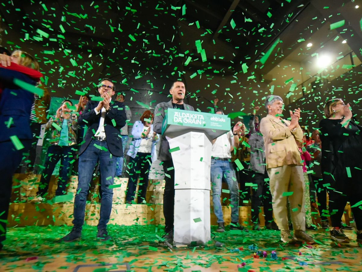 Foto: Bildu celebra su resultado electoral. (Europa Press)