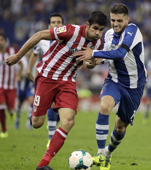 Foto: Diego Costa, durante el partido Espanyol-Atlético de Madrid