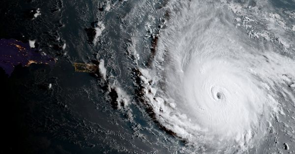 Foto: El poderoso huracán Irma, categoria cinco. (EFE)