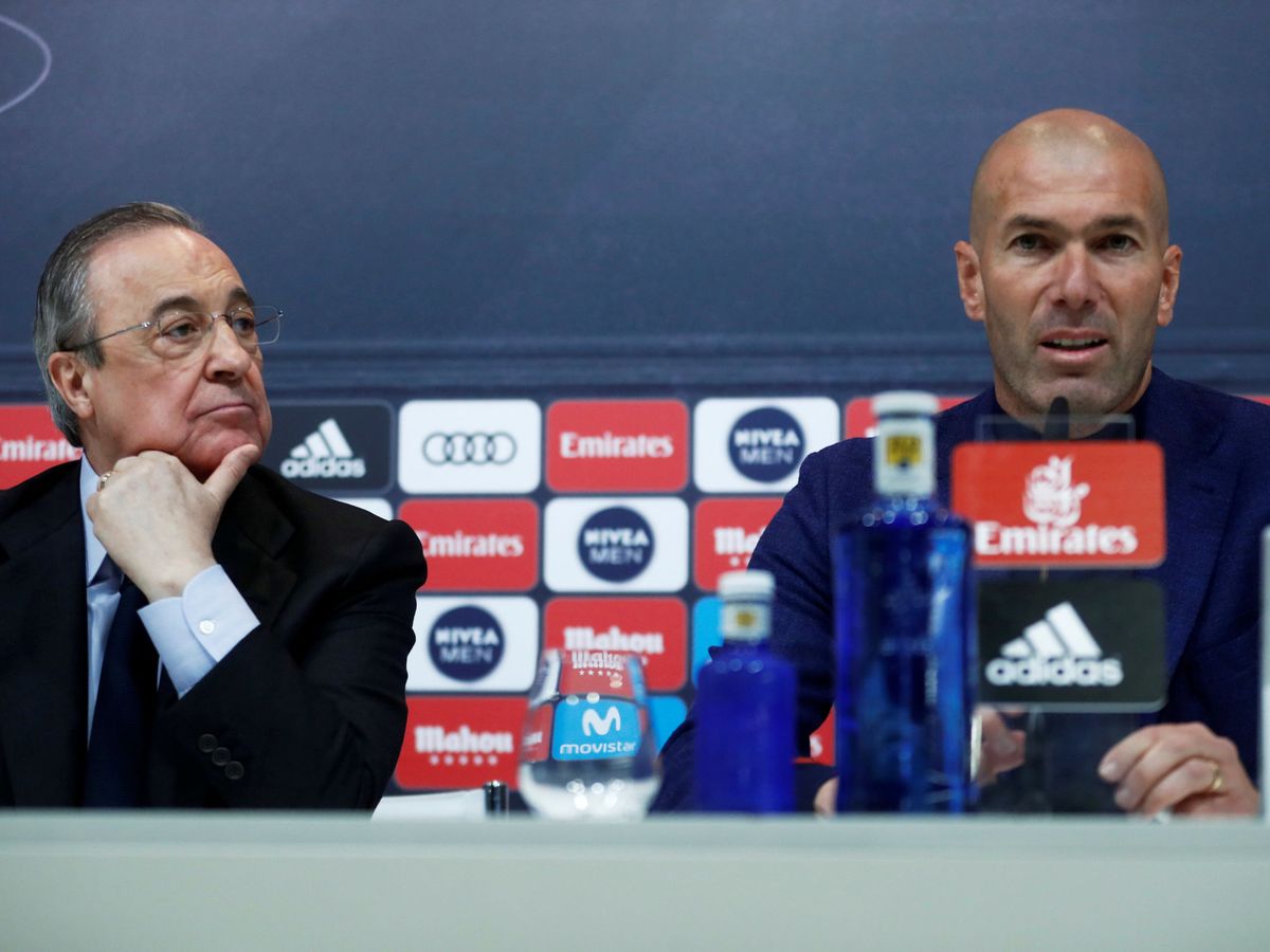 Foto: Zidane y Florentino, en una imagen de archivo. (Reuters)