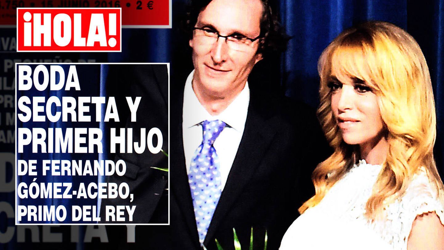 Fernando Gómez-Acebo y su esposa Nadia en una exclusiva a la revista '¡Hola!'.