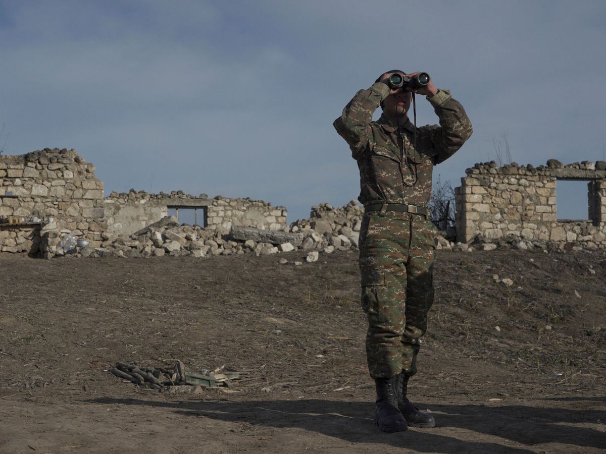 Foto: Foto de archivo: Un soldado armenio en la región de Nagorno-Karabaj (Reuters)