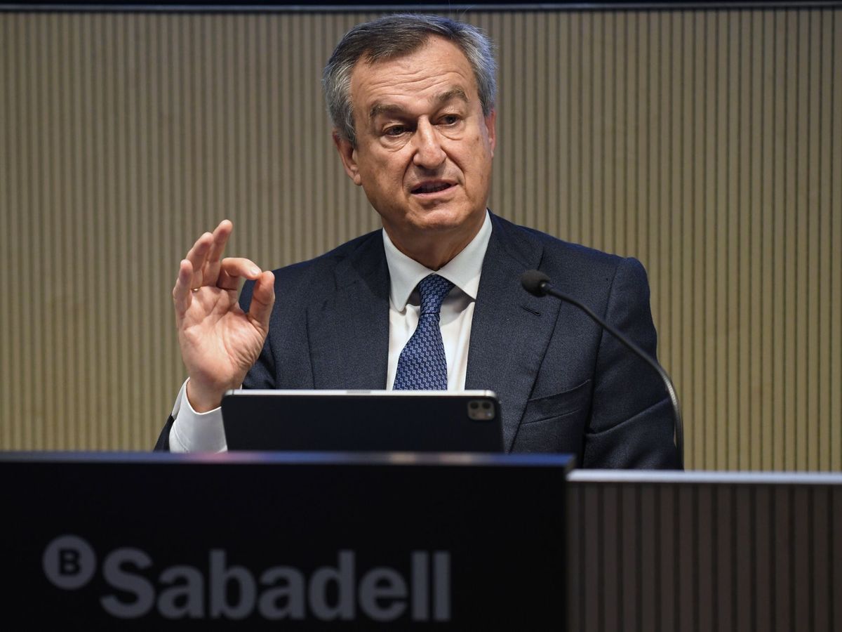 Foto: César González-Bueno, CEO de Banco Sabadell. (EFE/Sánchez)