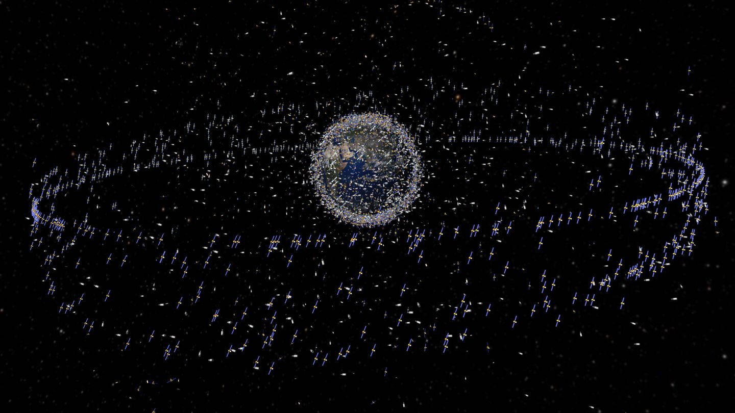Hay 7.500 toneladas métricas de basura espacial. (ESA)
