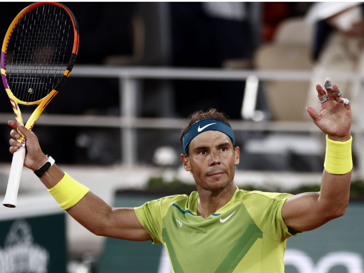 Foto: El tenista Rafa Nadal en Roland Garros. (EFE/Yoan Valat)