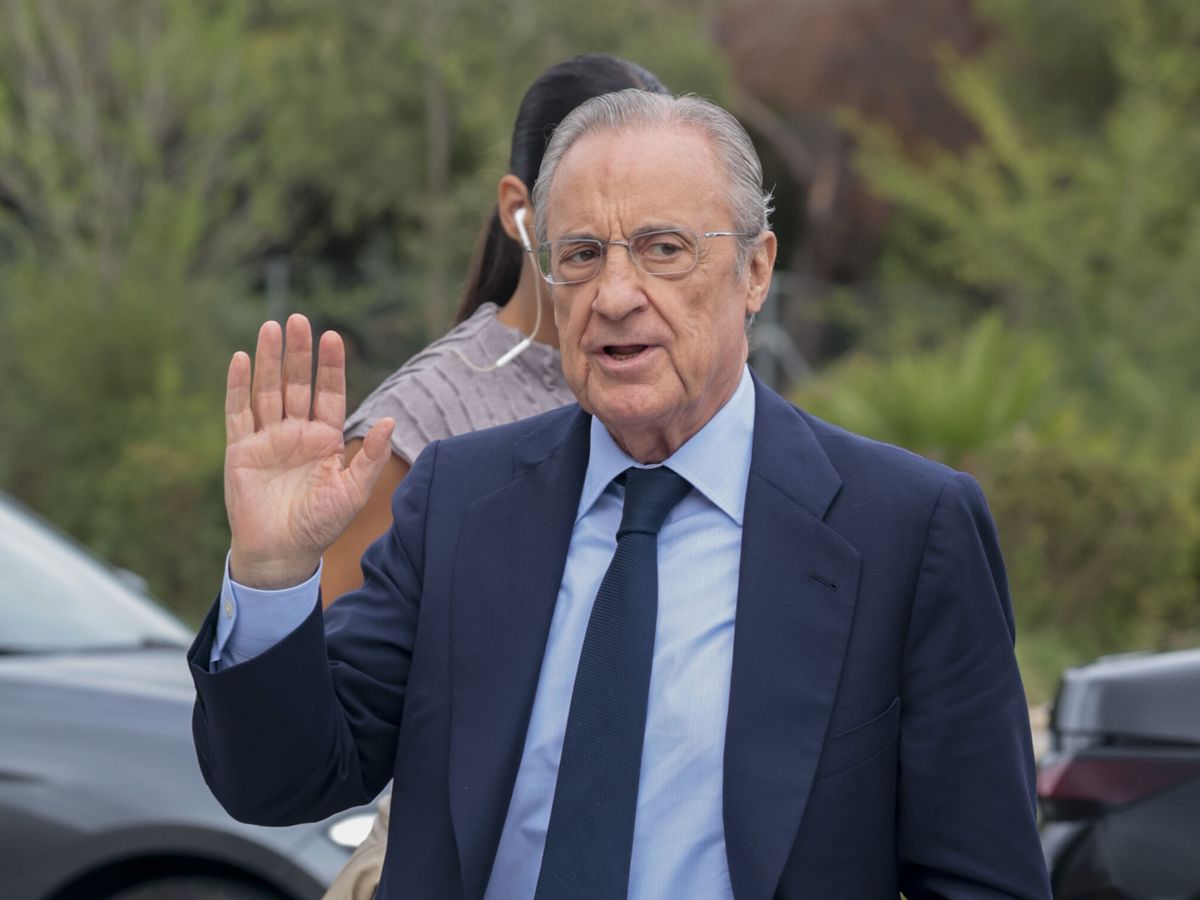 Foto: Florentino Pérez, presidente del Real Madrid. (EFE/Sergio Pérez)