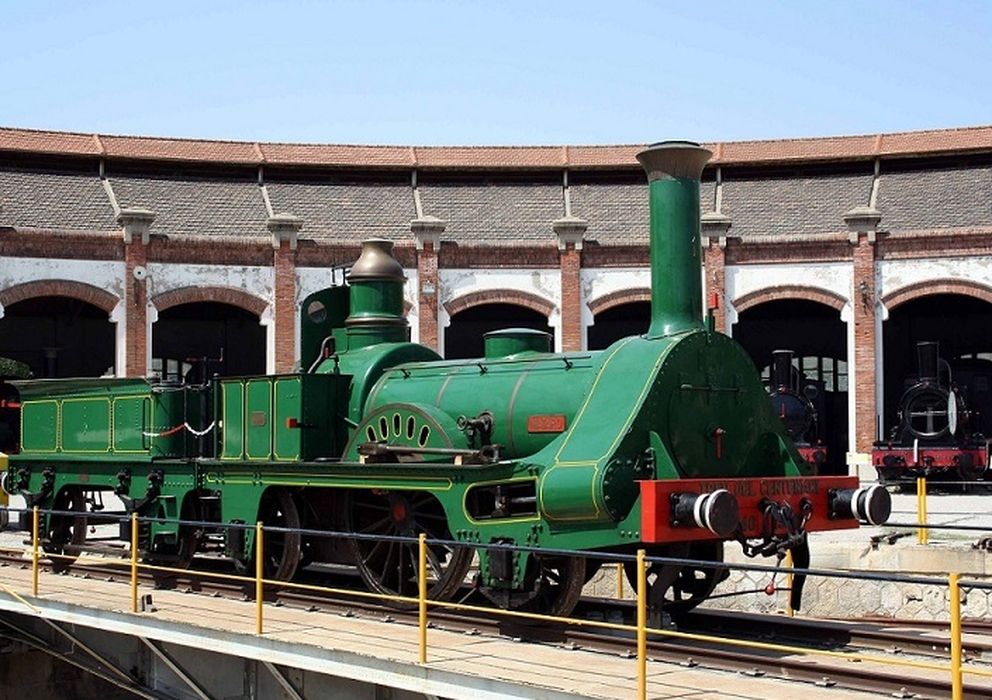 Foto: Réplica de la locomotora de 1848, construida 100 años después. 