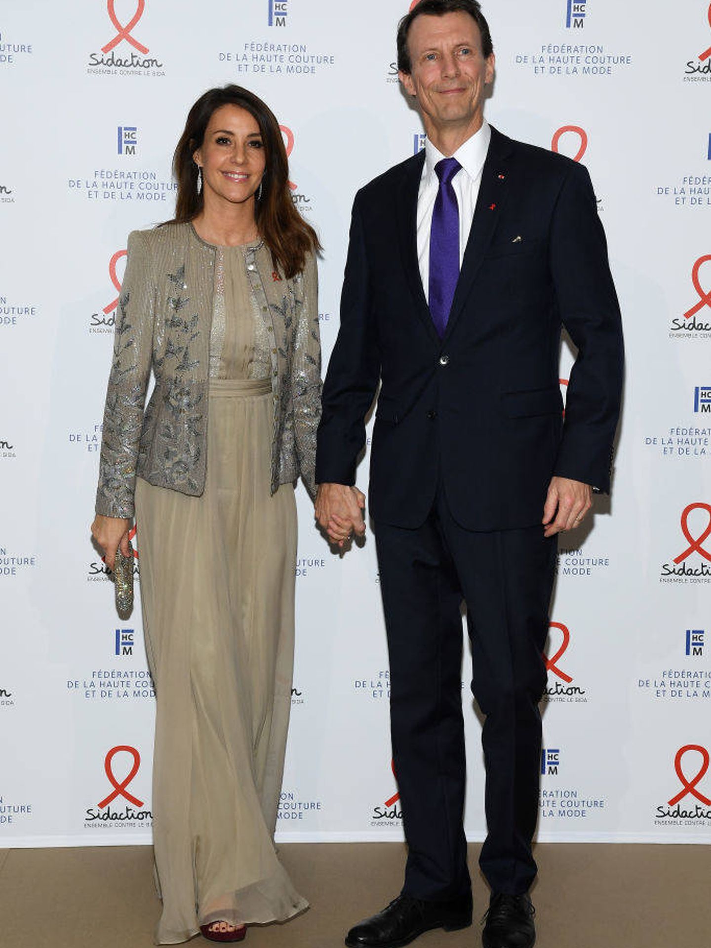 Marie y Joaquín de Dinamarca, en la Sidaction Gala Dinner 2020. (Getty)
