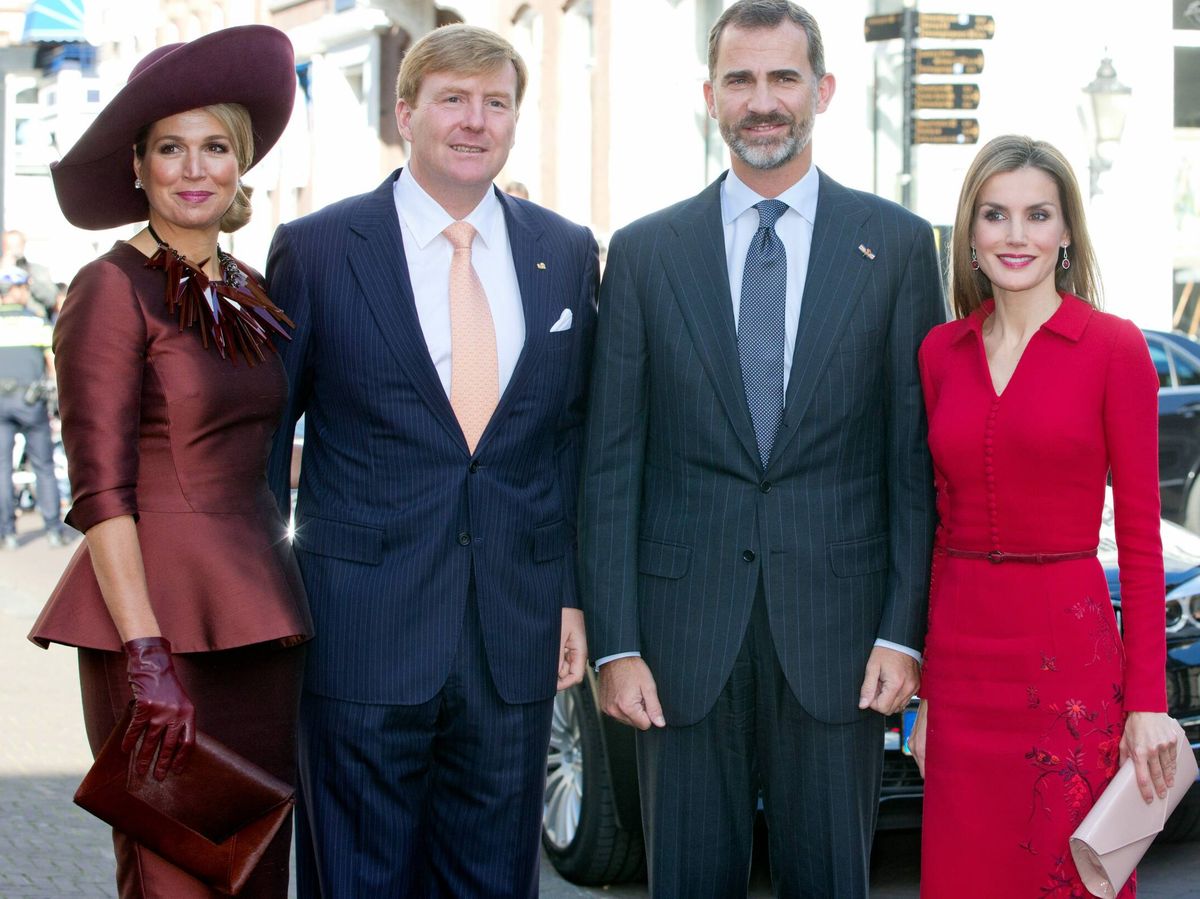 Foto: Los reyes Máxima y Guillermo de Holanda, junto a los reyes de España, Felipe y Letizia. (Cordon Press)