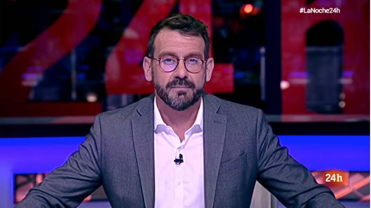 Marc Sala, conductor de 'La noche en 24h'. (RTVE)