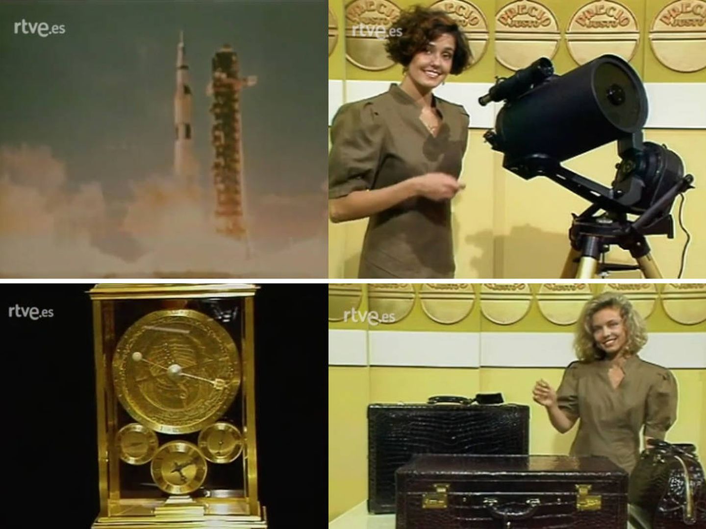 Viaje espacial, telescopio, reloj astrolabium y juego de maletas. (RTVE)