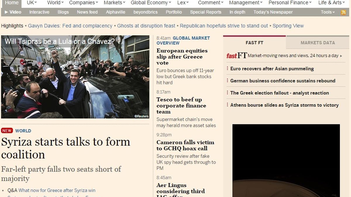 Pearson vende el 'Financial Times' a Nikkei por 1.200 millones de euros