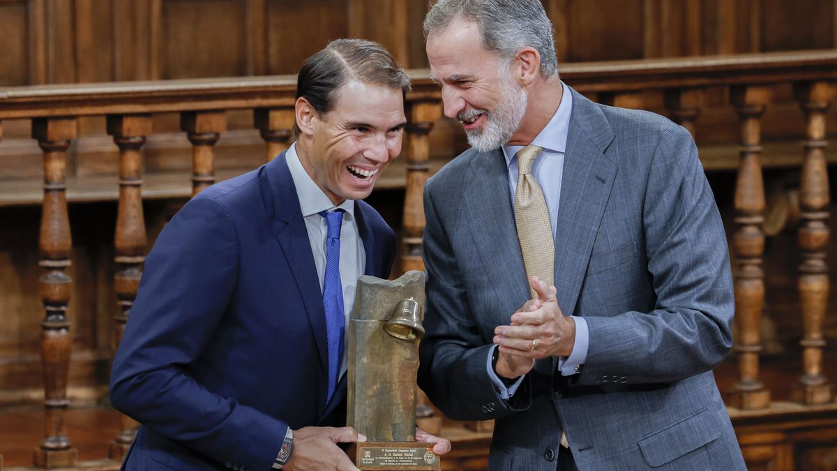 El Rey agradece a Nadal que sea "uno de los mejores embajadores" de España en la entrega del premio Camino Real 