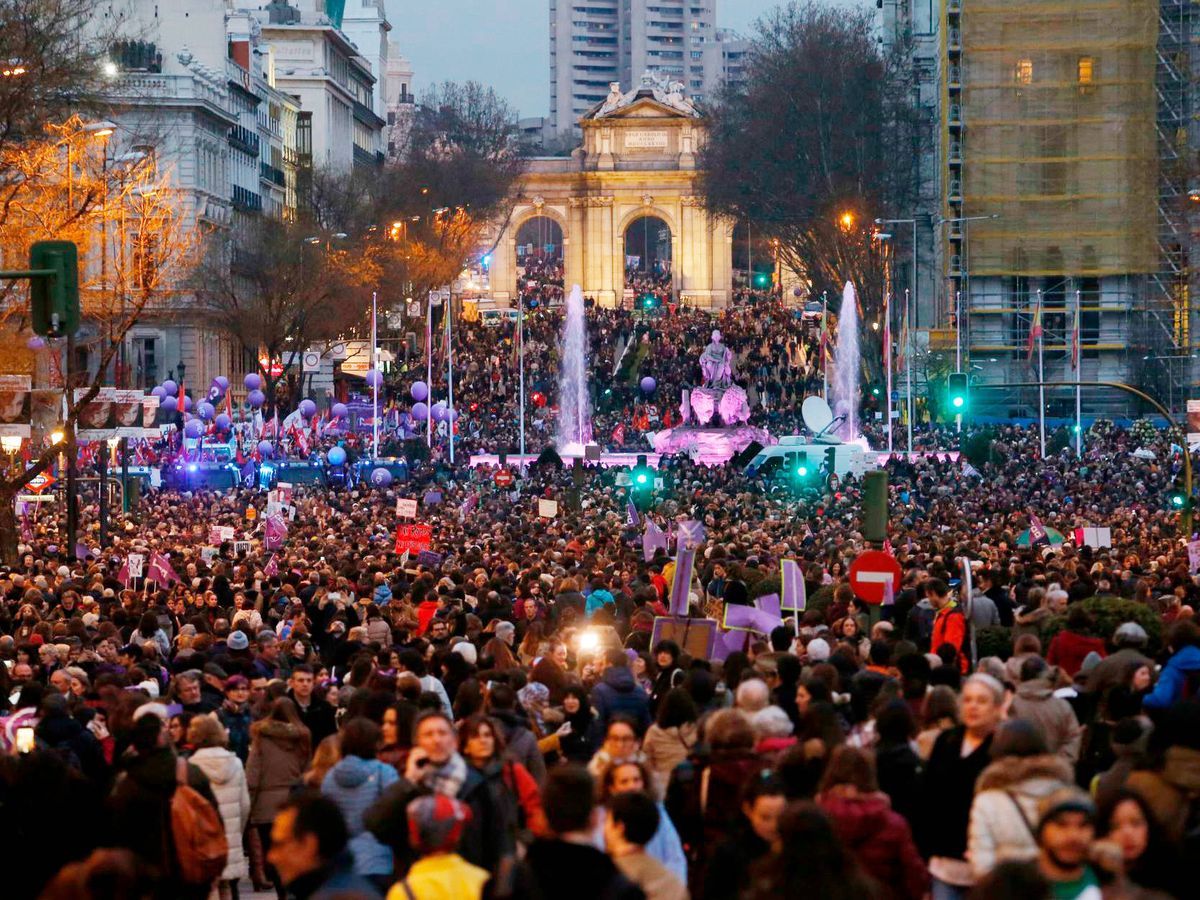 Foto: Manifestación del 8-M en Madrid. (Cordon Press)