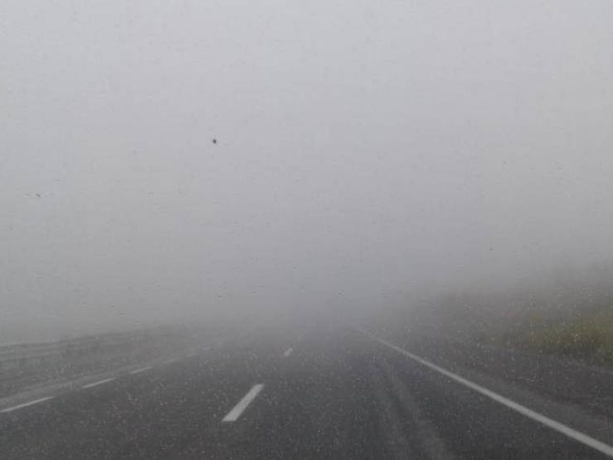 Foto: Tramo de la autovía A-8 con niebla. (EFE)