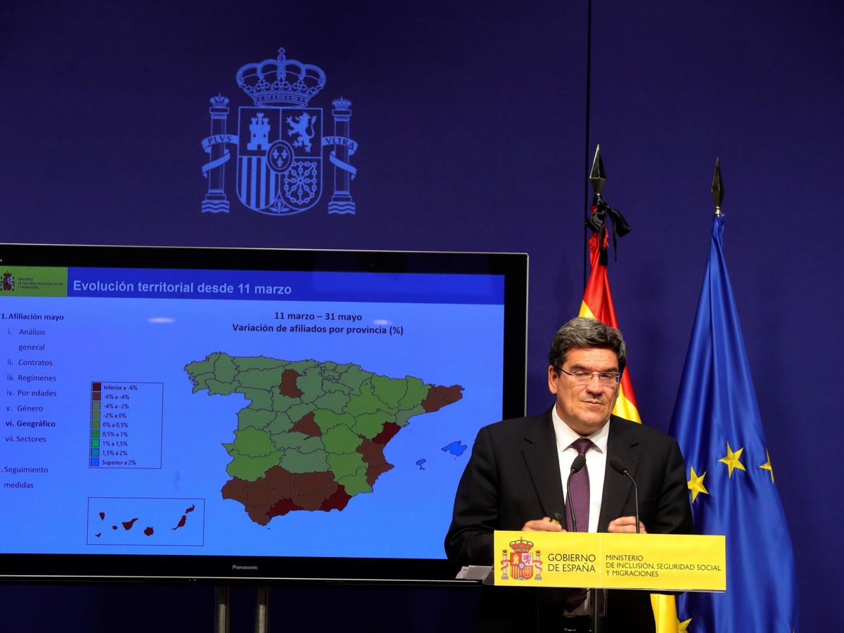 Foto:  El ministro de Inclusión, Seguridad Social y Migraciones, José Luis Escrivá
