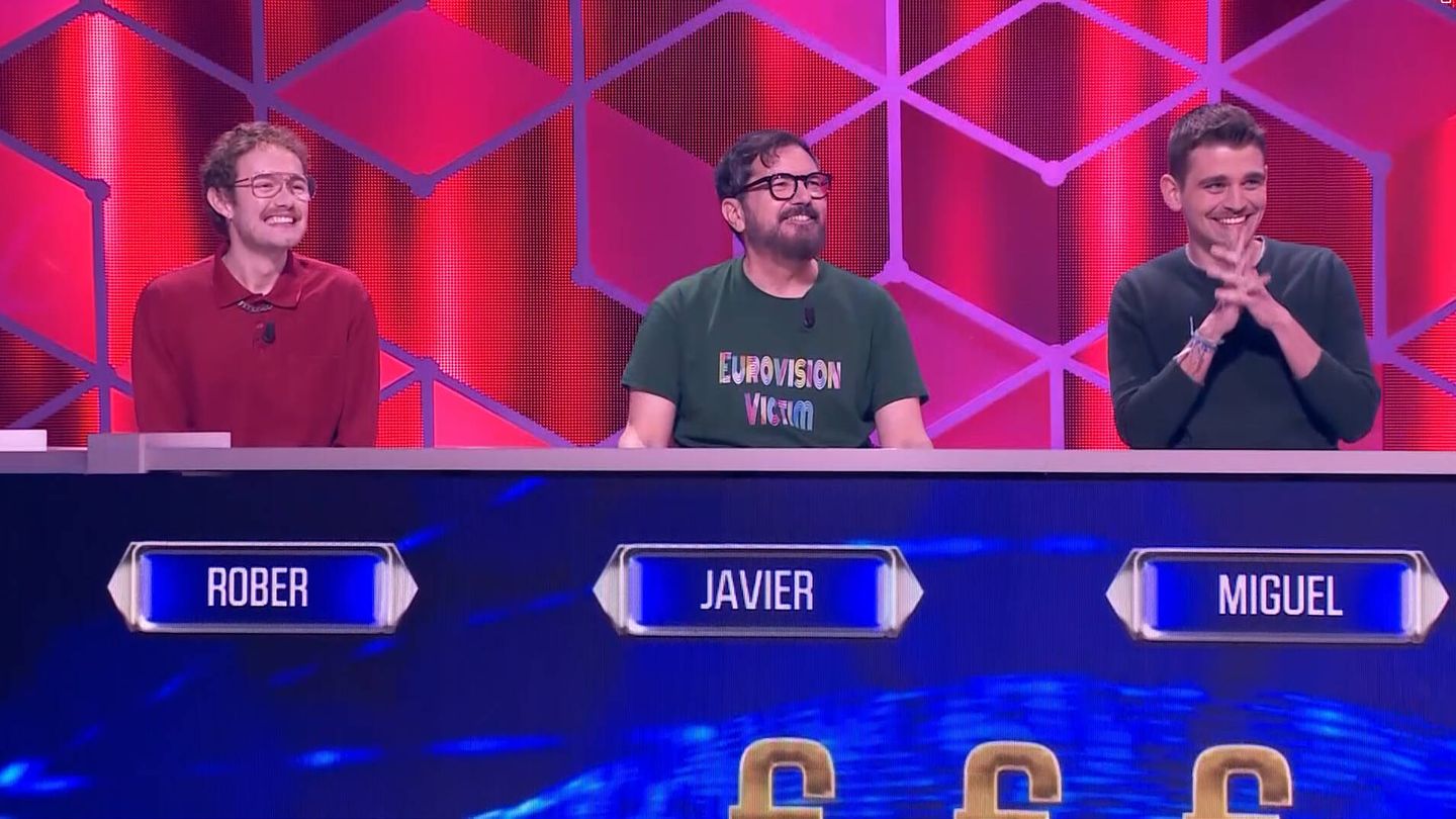 Rober, Miguel y Javier, los ganadores de 'El cazador'. (RTVE)