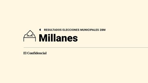 Resultados y ganador en Millanes durante las elecciones del 28-M, escrutinio en directo