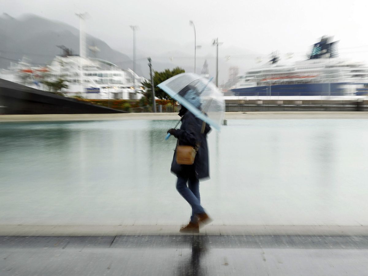 Foto: Una mujer camina con un paraguas. (EFE/Cristóbal García)