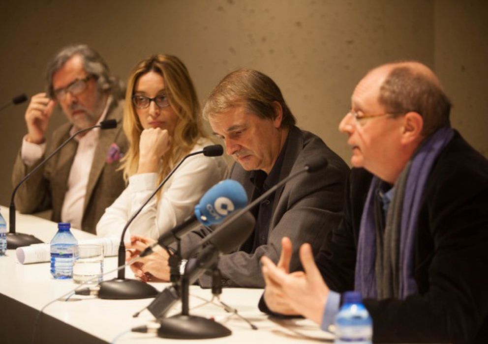 Foto: De derecha a izquierda, Fernando Marías, Joan Tarrida, Palmira Márquez y Ramón Pernas. (Rai Robledo)