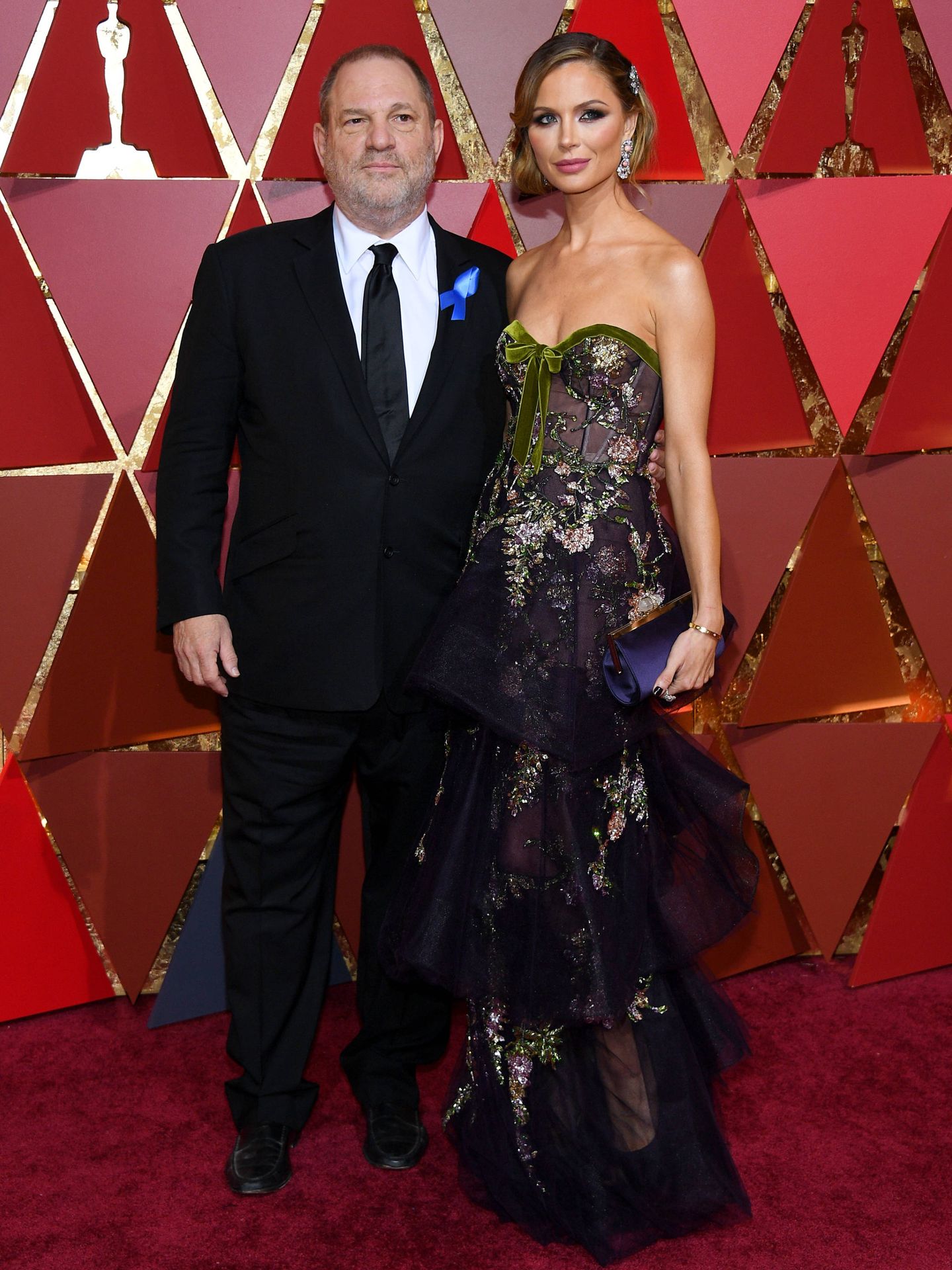 Weinstein y Chapman, en los Oscar de 2017. (Getty)